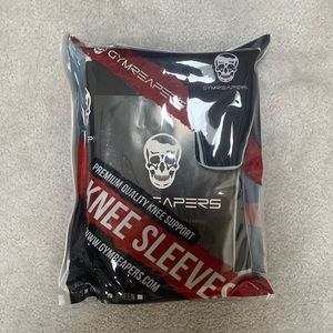 Gymreapers Knee Sleeves - Black/White (Medium)